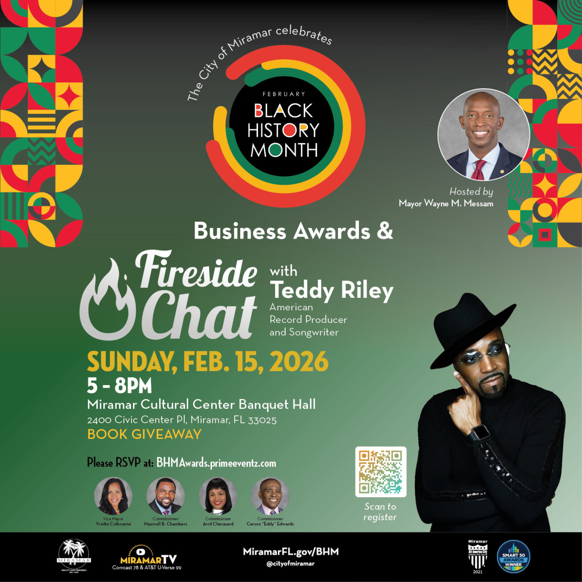 Miramar Black History Month Business Awards and Fireside Chat with Teddy Riley